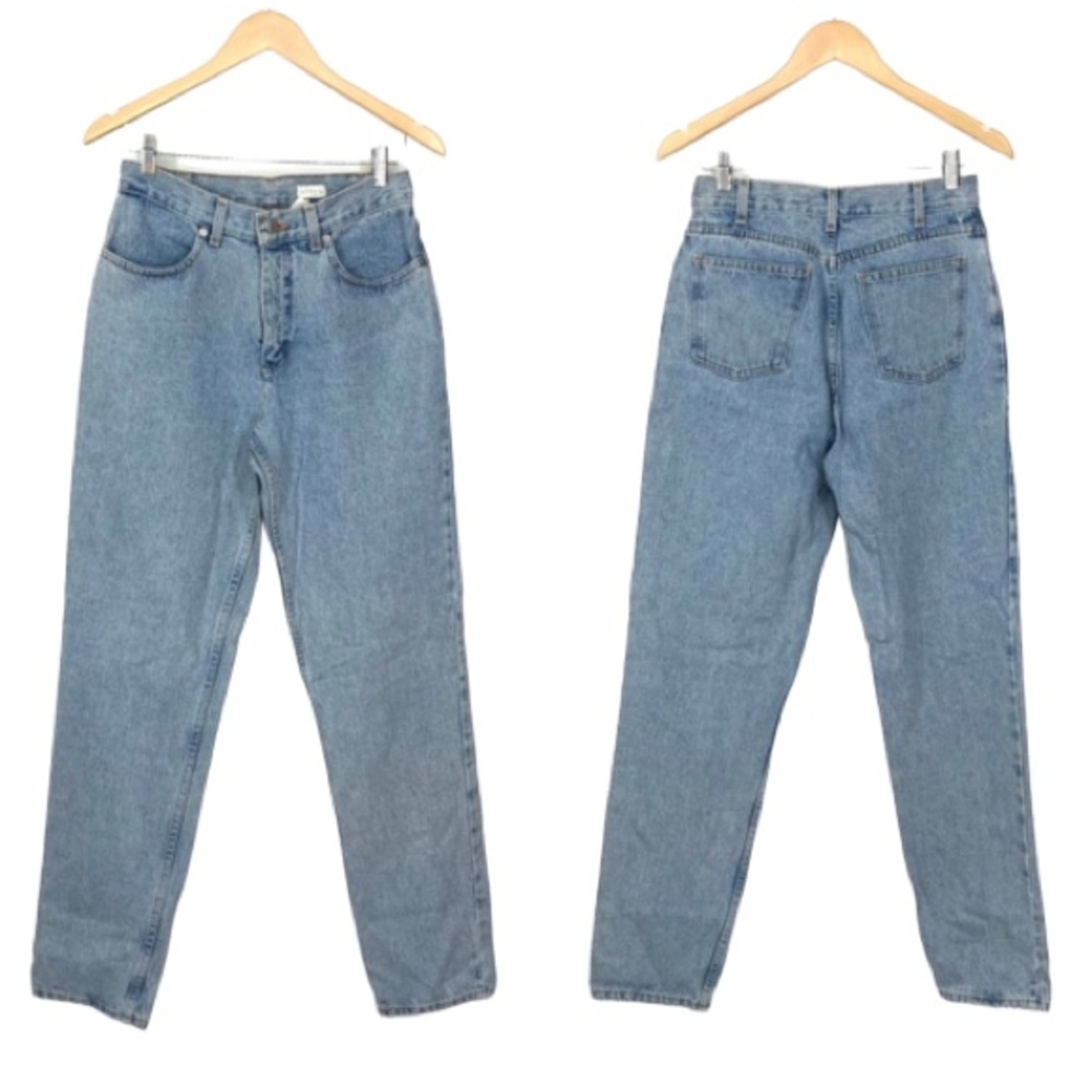 Vintage J. Crew 90’s Light Wash High Waisted Tapered Leg Mom Jeans Size 10